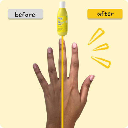 TuCo Kids Bye, Dull Skin Lotion is a natural skincare solution for kids aged 3 and up. Crafted with Kakadu Plum for brightening, Shea Butter for deep hydration, and Turmeric to even out skin tone, this lotion reduces dark spots and leaves skin soft, smooth, and healthy.