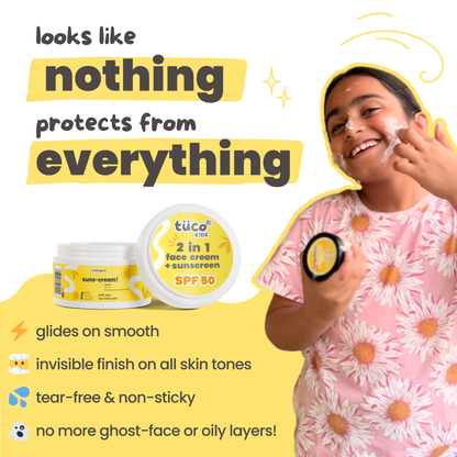 It’s free from SLS, Parabens, Phthalates, Avobenzone, and Benzophenone-3—giving your child safe, worry-free sun protection.