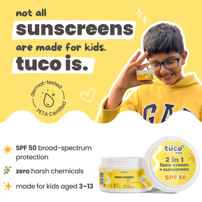 It’s free from SLS, Parabens, Phthalates, Avobenzone, and Benzophenone-3—giving your child safe, worry-free sun protection.